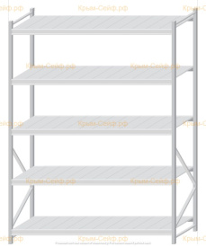 Стеллаж MS Pro Z 2500x1800x800 (5 ярусов)