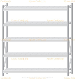Стеллаж MS Pro Z 2000x1800x400 (5 ярусов)