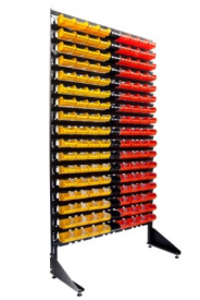 Стеллаж с пластиковыми ящиками 1801-17/0/0