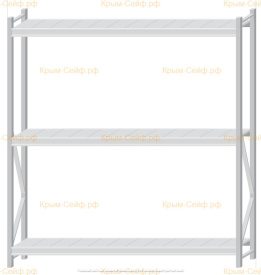 Стеллаж MS Pro Z 2000x1800x400 (3 яруса)