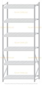 Стеллаж MS Pro Z 3000x1200x600 (6 ярусов)