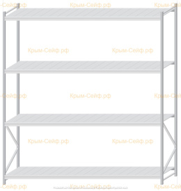 Стеллаж MS Pro Z 3000x2700x800 (4 яруса)