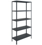 Стеллаж MS STANDART 2000x1000x300 (5 полок) Black