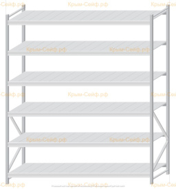 Стеллаж MS Pro Z 2500x2100x800 (6 ярусов)