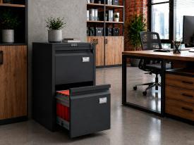 Картотечный шкаф Практик A-42 антрацит