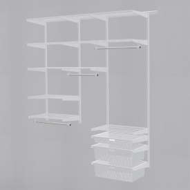 Гардеробная система ПРАКТИК Home Прихожая Medium 13 белая