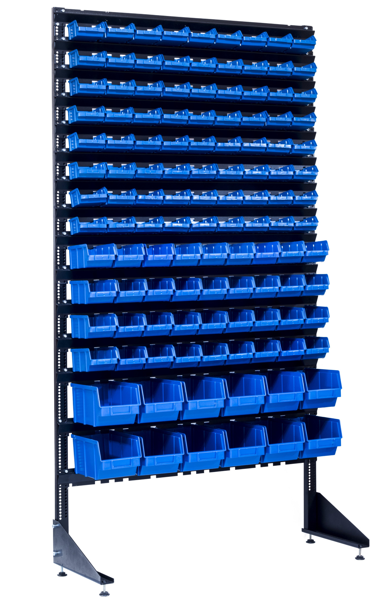 Стеллаж с пластиковыми ящиками 1801-8/4/2