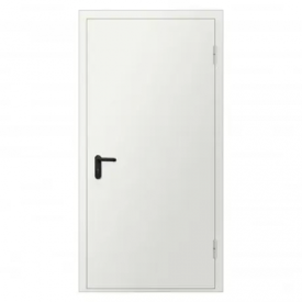Дверь противопожарная 2080*880 мм (Правая, Белый (RAL 9016), с наличником, с порогом)