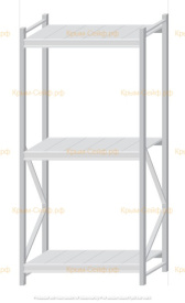 Стеллаж MS Pro Z 2000x900x600 (3 яруса)