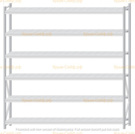 Стеллаж MS Pro Z 2500x2400x400 (6 ярусов)