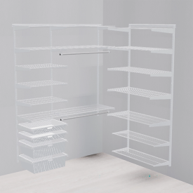 Гардеробная система ПРАКТИК Home Прихожая Large 2 белая