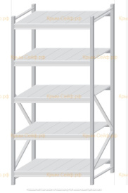 Стеллаж MS Pro Z 2000x900x800 (5 ярусов)