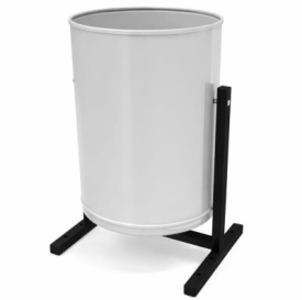 Урна уличная «Уралочка» без фиксатора (Серый, Шагрень, 7035)