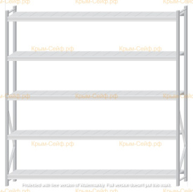 Стеллаж MS Pro Z 2500x2400x400 (5 ярусов)