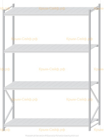 Стеллаж MS Pro Z 3000x2100x800 (4 яруса)