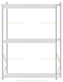 Стеллаж MS Pro Z 3000x2100x600 (3 яруса)