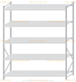 Стеллаж MS Pro Z 2500x2100x800 (5 ярусов)