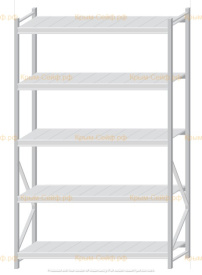 Стеллаж MS Pro Z 2500x1500x600 (5 ярусов)