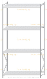 Стеллаж MS Pro Z 3000x1500x600 (4 яруса)