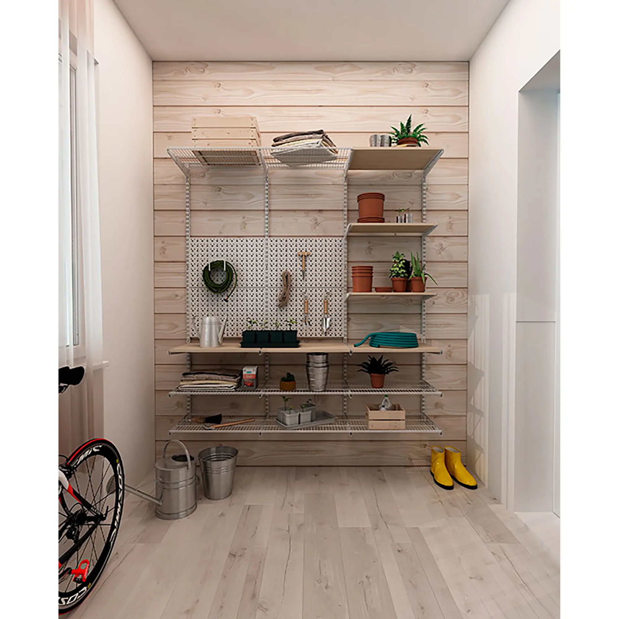 Гардеробная система ПРАКТИК Home Дача 2 белая