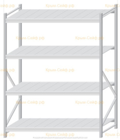 Стеллаж MS Pro Z 2000x1500x800 (4 яруса)