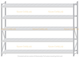 Стеллаж MS Pro Z 2000x2700x500 (5 ярусов)