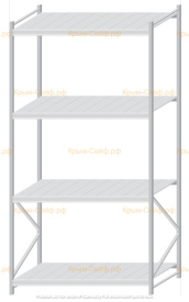 Стеллаж MS Pro Z 3000x1500x1000 (4 яруса)