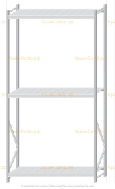 Стеллаж MS Pro Z 3000x1500x600 (3 яруса)