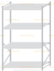 Стеллаж MS Pro Z 2500x1500x1000 (4 яруса)