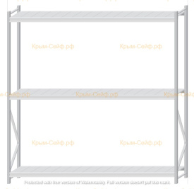 Стеллаж MS Pro Z 2500x2400x500 (3 яруса)