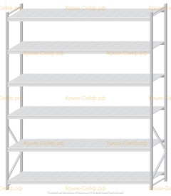 Стеллаж MS Pro Z 3000x2400x800 (6 ярусов)