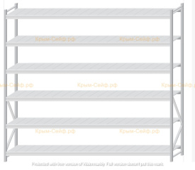 Стеллаж MS Pro Z 2500x2700x600 (6 ярусов)