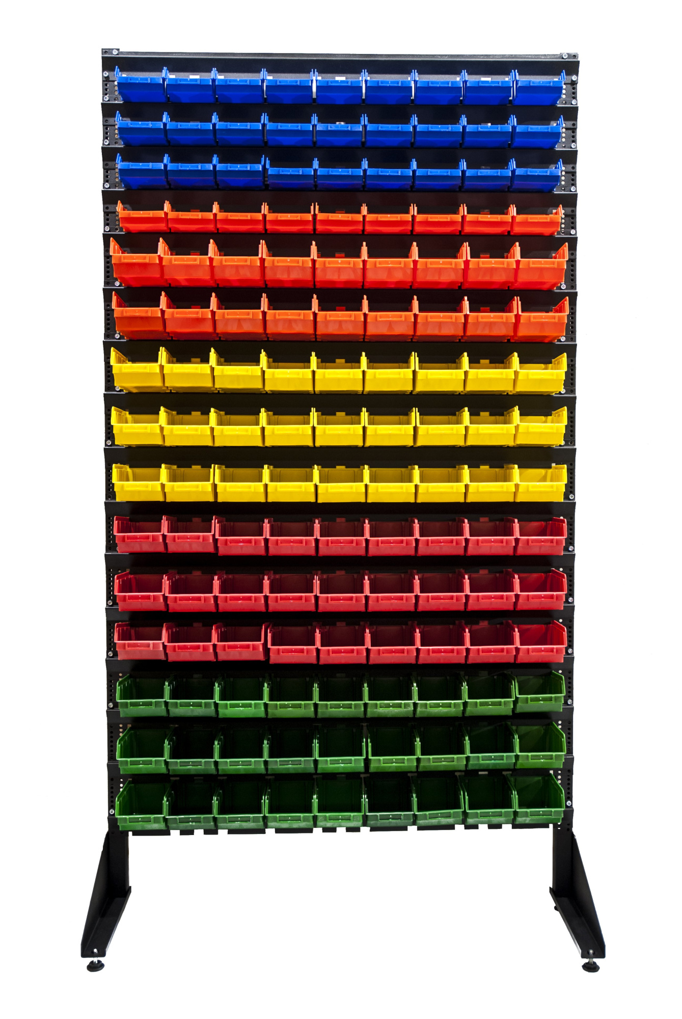 Стеллаж с пластиковыми ящиками 1801-4/11/0