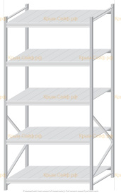 Стеллаж MS Pro Z 2500x1200x1000 (5 ярусов)
