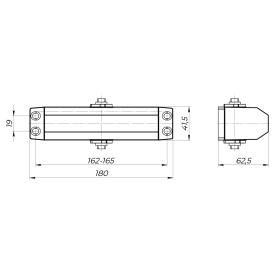 Доводчик дверной DCTR80-140 (TDR-140) 80-140кг WH белый