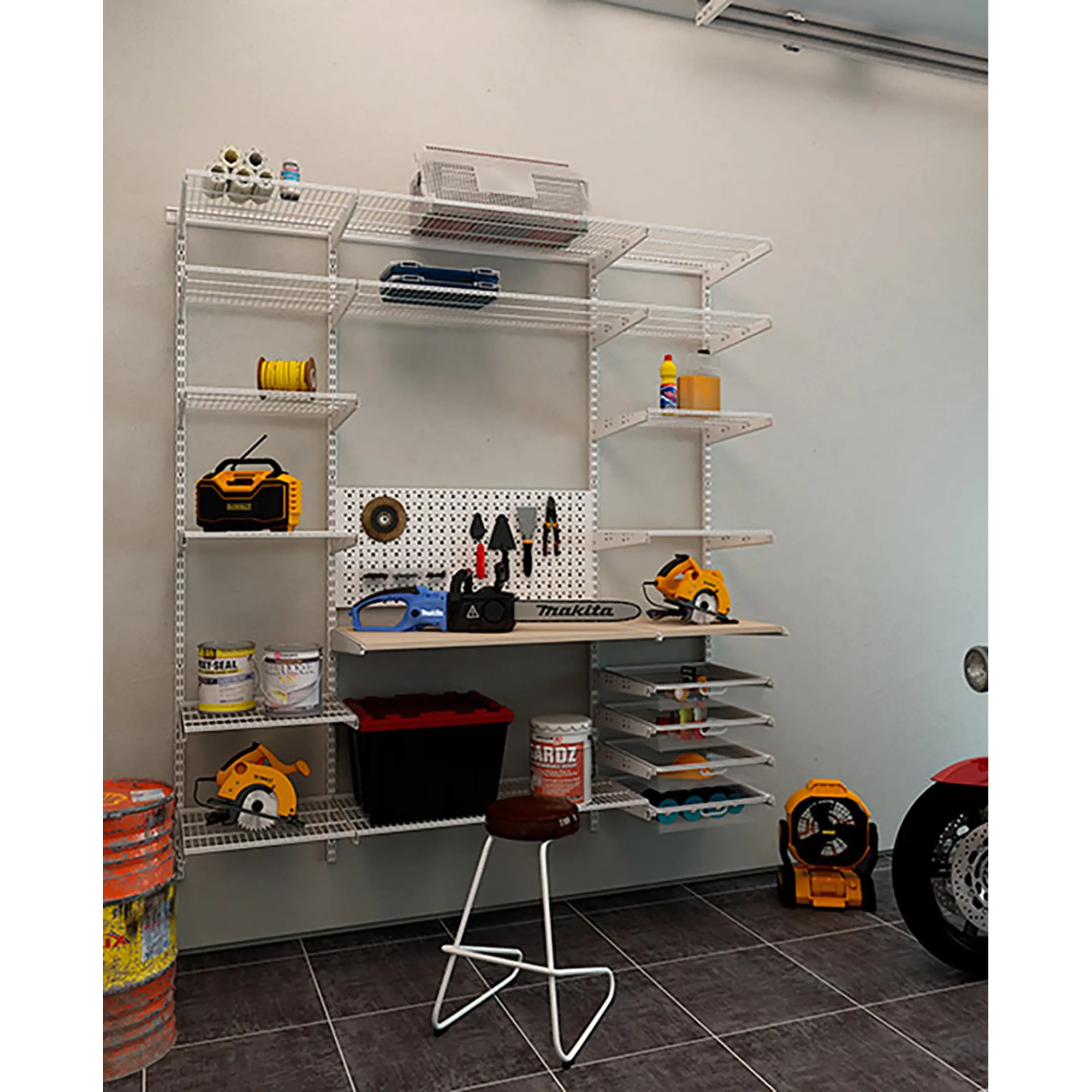 Гардеробная система ПРАКТИК Home Гараж 2 белая