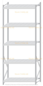 Стеллаж MS Pro Z 3000x1200x600 (5 ярусов)