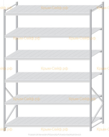 Стеллаж MS Pro Z 3000x2100x1000 (6 ярусов)