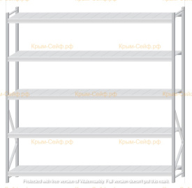 Стеллаж MS Pro Z 2500x2400x500 (5 ярусов)