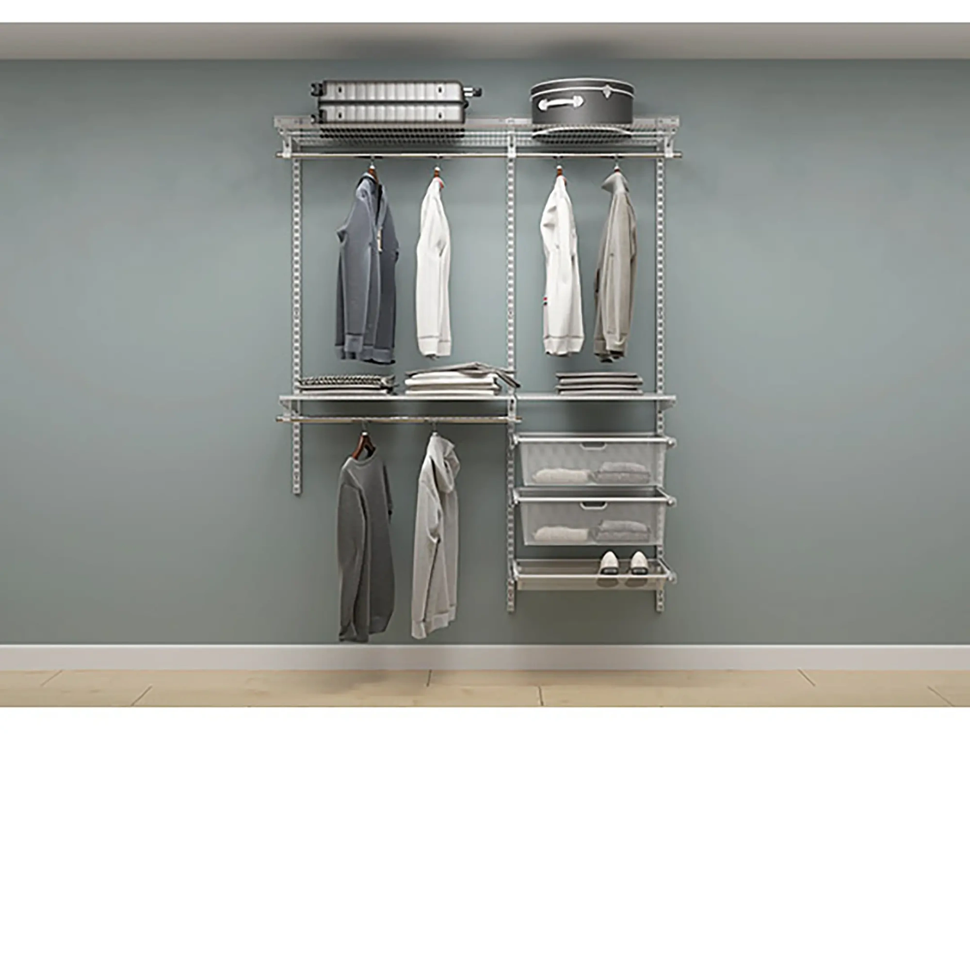 Гардеробная система ПРАКТИК Home Прихожая Medium 11 белая