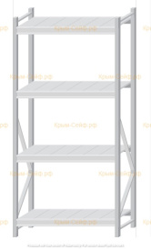 Стеллаж MS Pro Z 2000x900x500 (4 яруса)