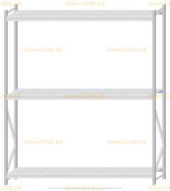 Стеллаж MS Pro Z 2500x2100x500 (3 яруса)
