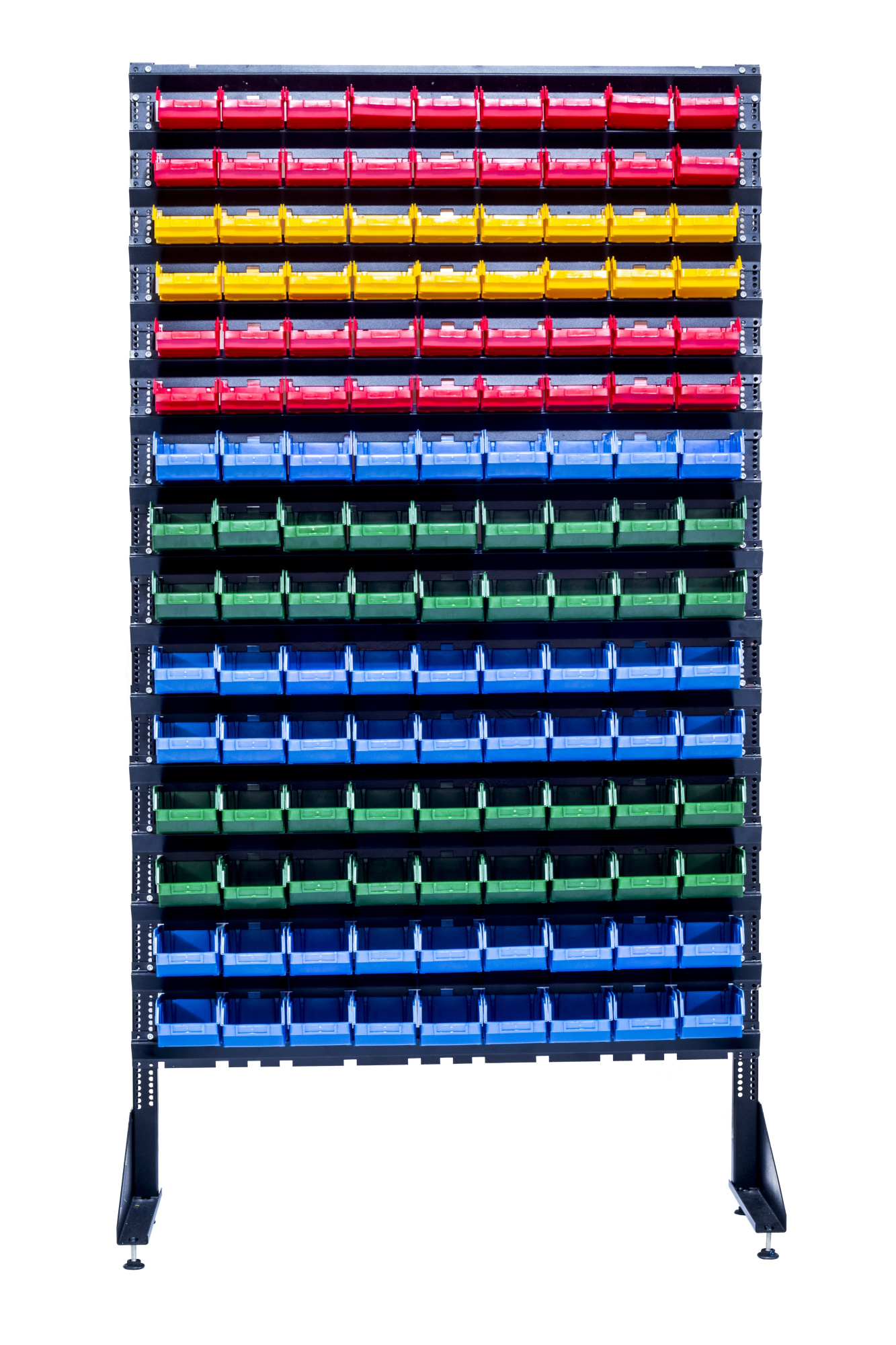 Стеллаж с пластиковыми ящиками 1801-6/9/0