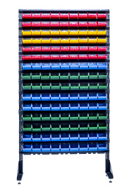 Стеллаж с пластиковыми ящиками 1801-6/9/0