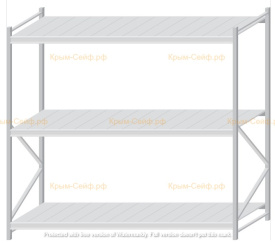 Стеллаж MS Pro Z 2000x2100x1000 (3 яруса)