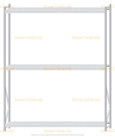 Стеллаж MS Pro Z 3000x2400x400 (3 яруса)