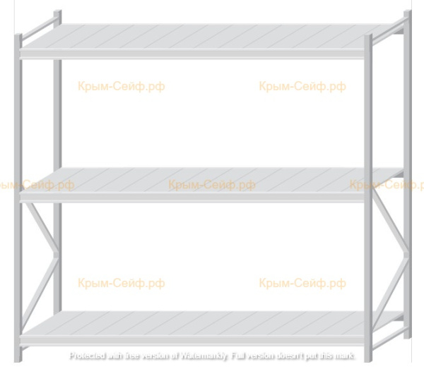 Стеллаж MS Pro Z 2000x2100x800 (3 яруса)