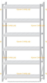Стеллаж MS Pro Z 2500x1200x400 (6 ярусов)