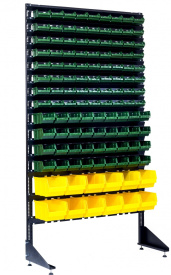 Стеллаж с пластиковыми ящиками 1801-8/4/2