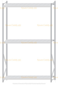 Стеллаж MS Pro Z 3000x1800x500 (3 яруса)